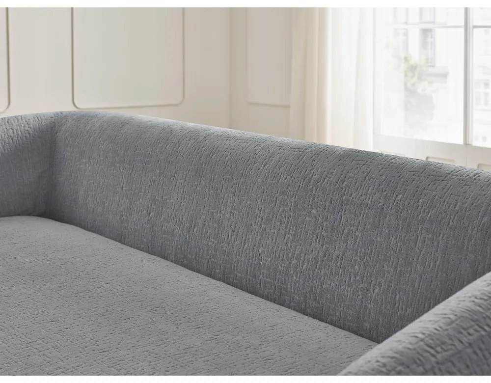 Sötétszürke zsenília kinyitható kanapé 228 cm Neyo – Bobochic Paris