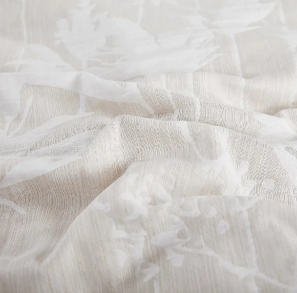 Boston bézs jacquard damaszt ágyneműhuzat 200x140cm+90x70cm TiaHome