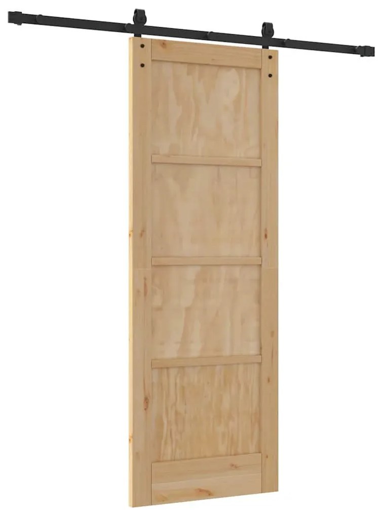 Csúszó Ajtó Természetes és fekete 73.5 x 198.5 cm