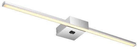 Globo 41922C Fali lámpa krómozott fém, krómozott alumínium, fehér műanyag, billenőkapcsoló elem, SZxM:615x37mm, Mélység: 110mm, LED 12W 230V, 1330lm forrás, 780lm kimenet, 4000K
