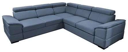 Univerzális, ággyá nyitható sarokkanapé tárolóval GRANADA kék