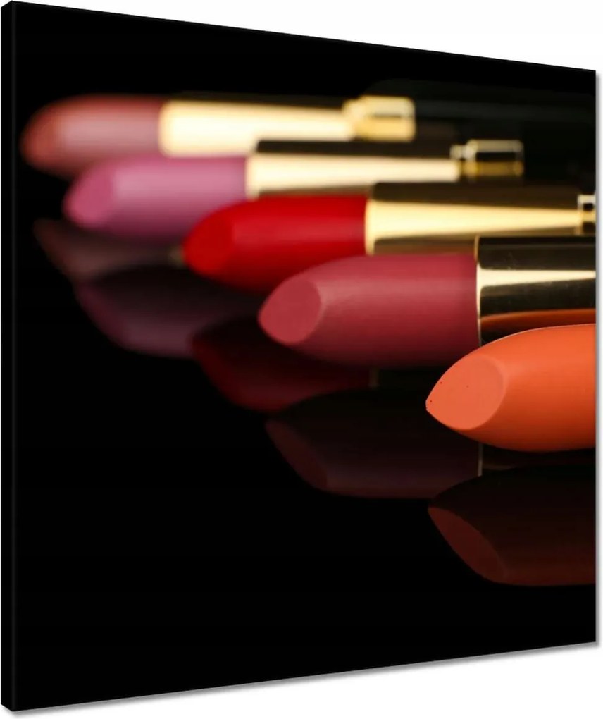 Vászonkép 50x50 Rúzsok fekete alapon