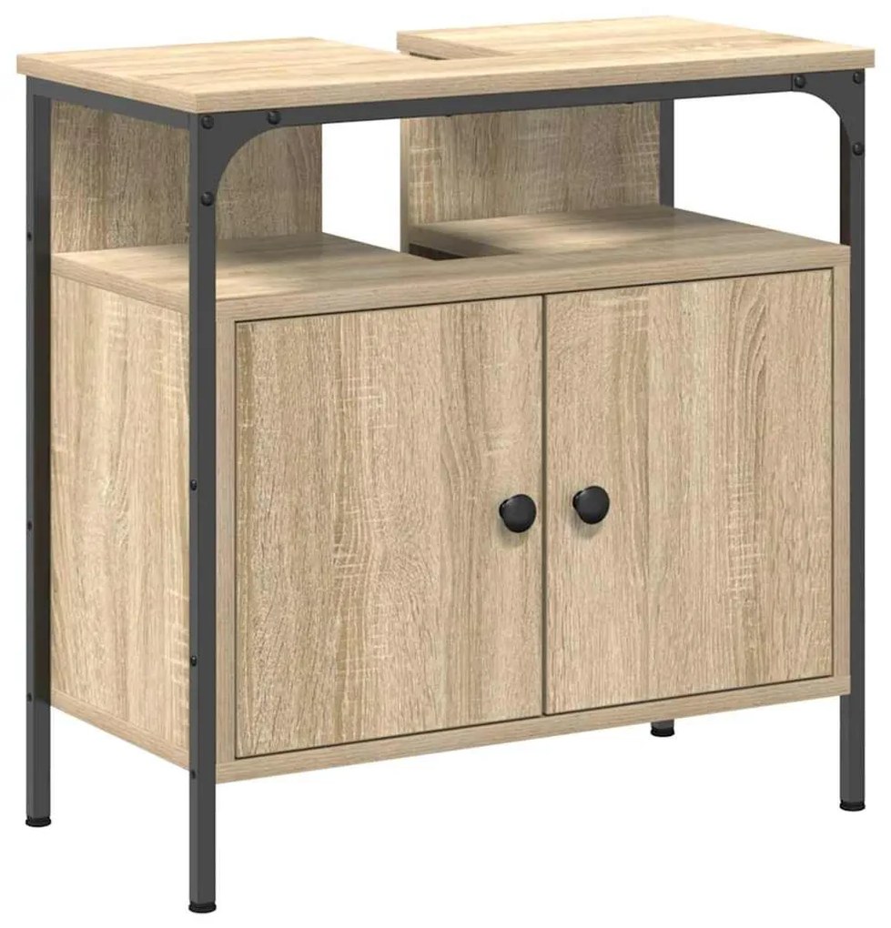 Fürdőszobai Szekrény Szett 3 pcs sonoma tölgy 80 x 30 x 60 cm