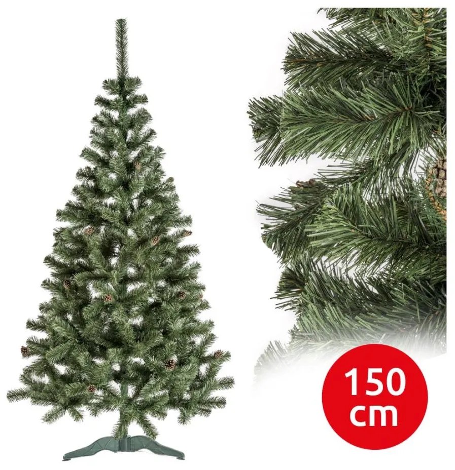 Karácsonyfa CONE 150 cm ezüstfenyő