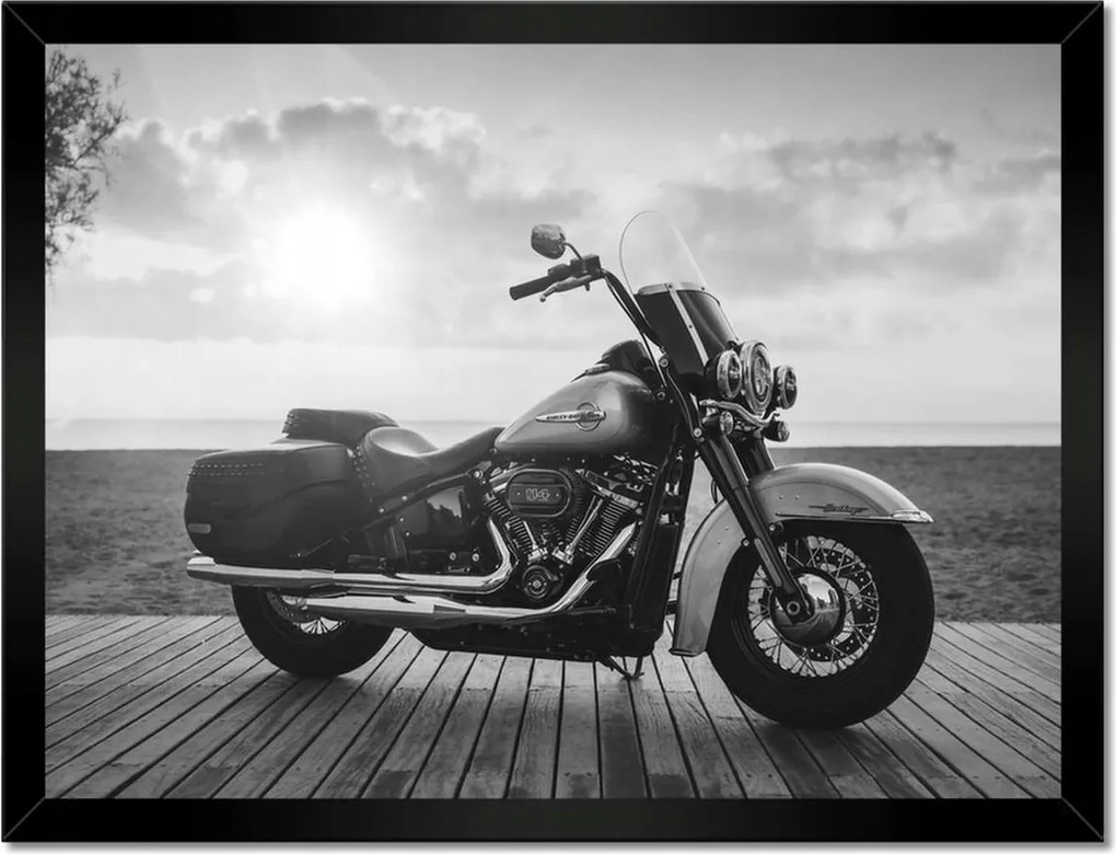 Poszterek keretben 40x30 Harley Davidson Motorkerékpár