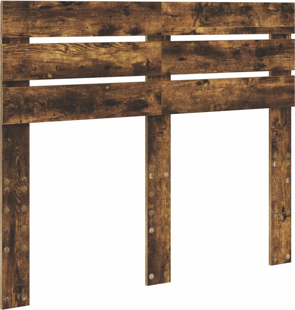 vidaXL Fejtámla Füstölt tölgy 120 cm Faanyag