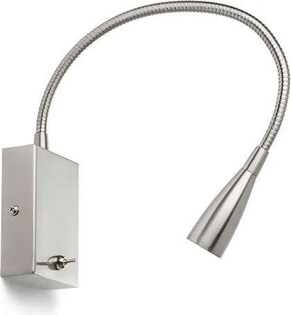 RENDL POINT nástěnná matný nikl 230V LED 3W 40° 3000K