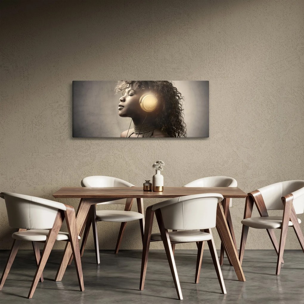 Kép - a zene ereje (120x50 cm)