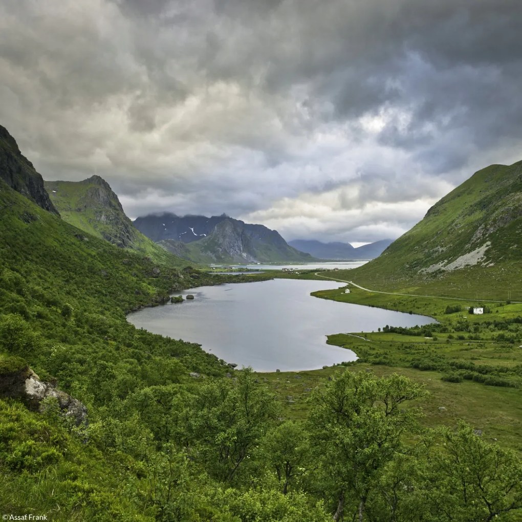 Poszter 20x20cm Norvég fjord 9, Assaf Frank