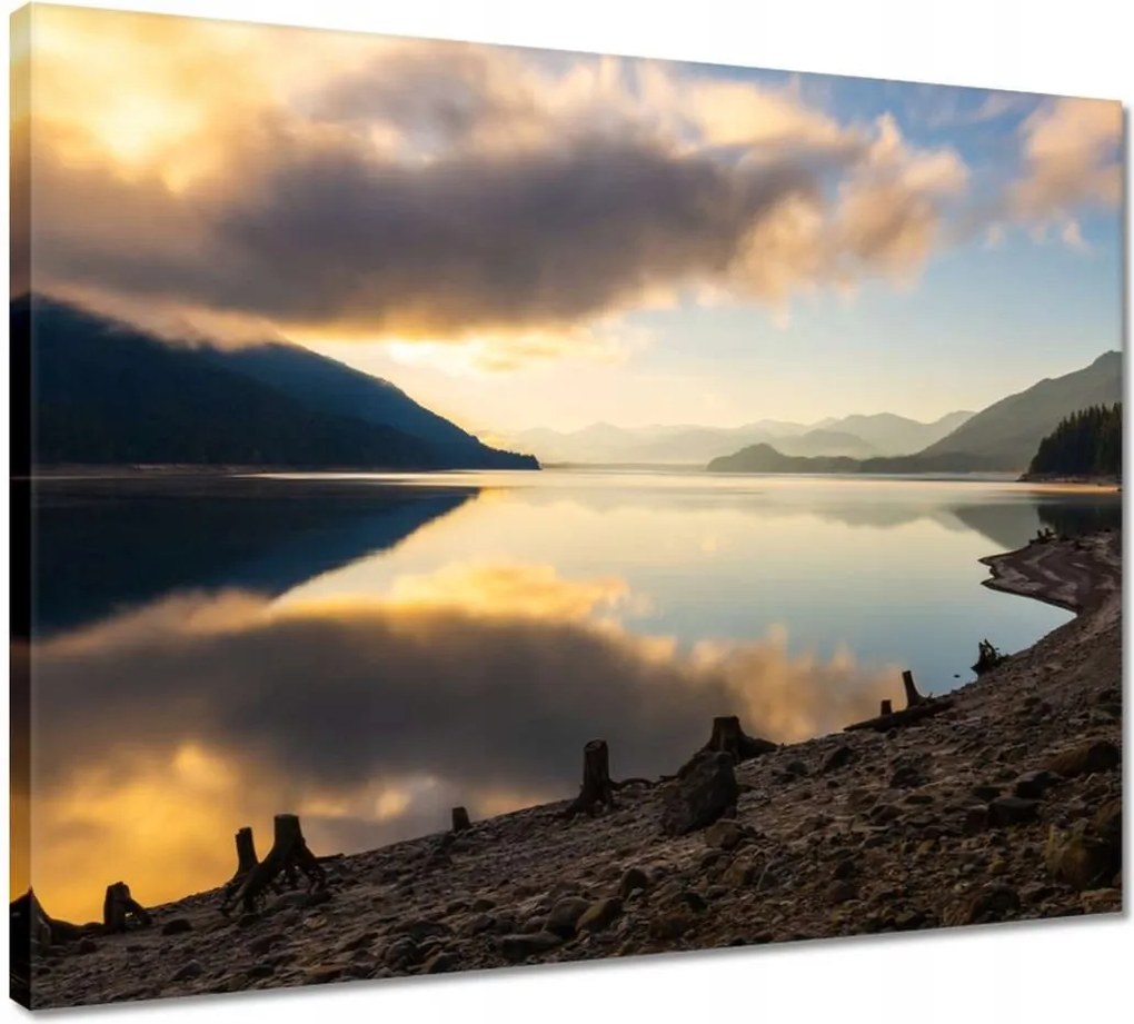 Vászonkép 50x40 kövek Tengerpart Folyó