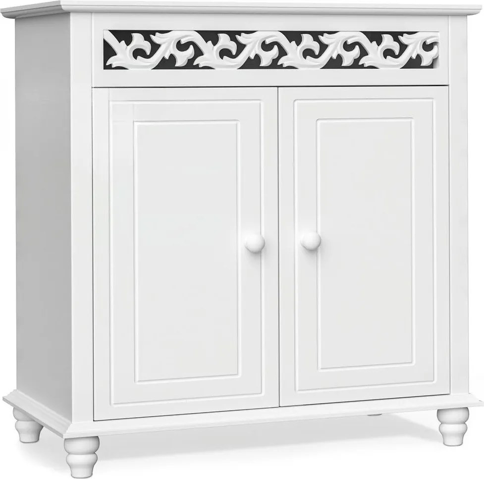 JERSEY komód, 76x65x35cm, fehér Casaria