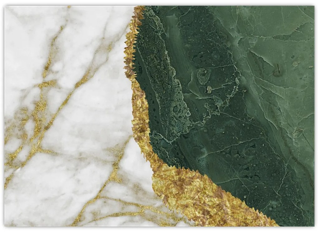 Kép - Zöld márvány N⁰3 (70x50 cm)