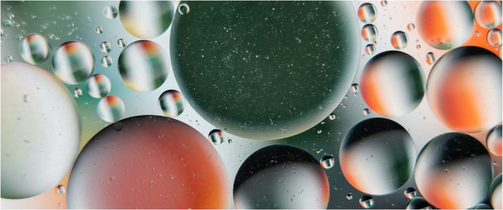 Absztrakt kép - buborékok (120x50 cm)
