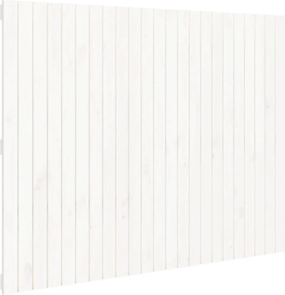 vidaXL fehér tömör fenyőfa fali fejtámla 146,5x3x110 cm