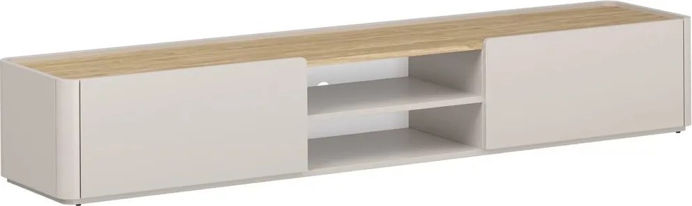 Elivo TV-szekrény 220 cm fiókkal - kasmír / olajozott tölgy