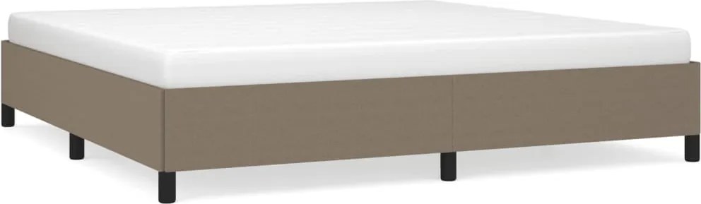vidaXL tópszínű szövet ágykeret matrac nélkül 200 x 200 cm