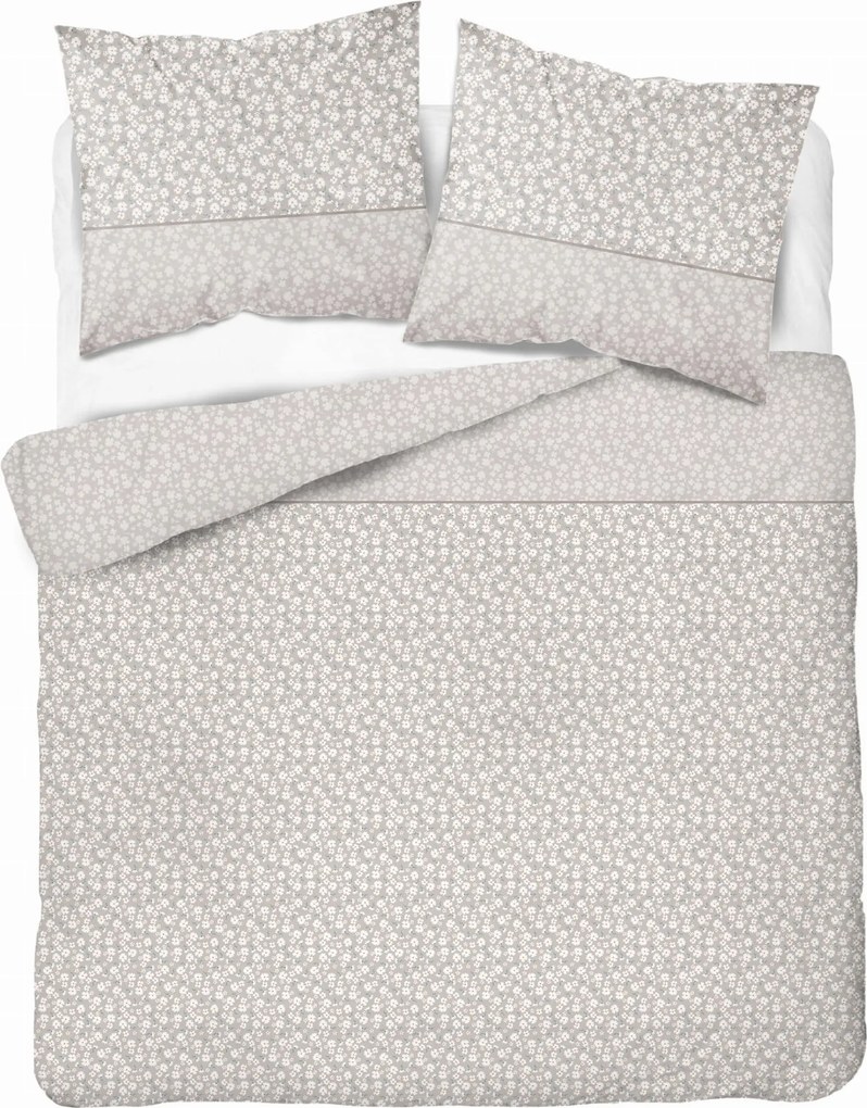 Pamut Ágyneműhuzat 160x200 Bézs Tavaszi Margaréta Virágok 5336B