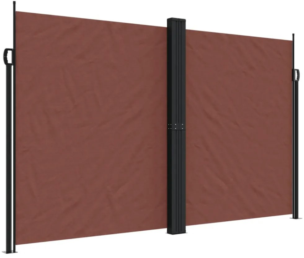 barna behúzható oldalsó napellenző 200 x 1000 cm