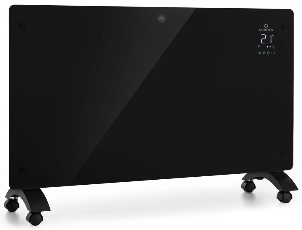 Klarstein Bansin Crystal Smart, konvektor, 1500 W, 5 - 50 °C, vezérlés applikáción keresztül