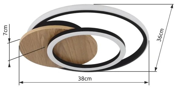 Globo 67331-24 - LED Mennyezeti lámpa JULIO LED/24W/230V