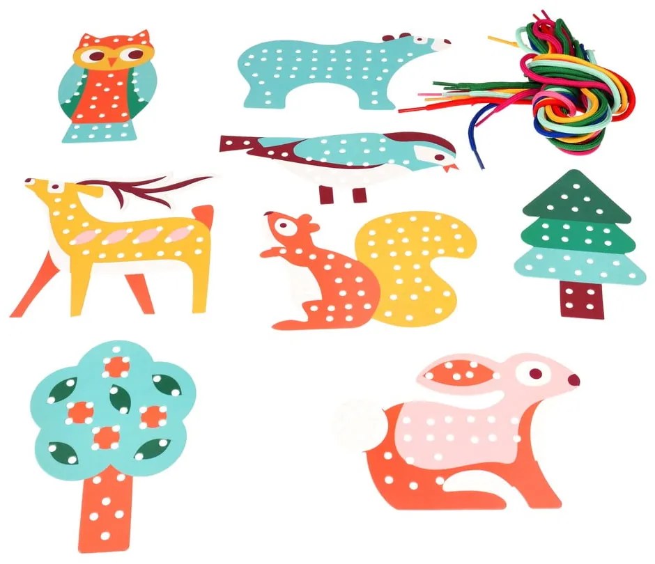 Kreatív készlet Stitching set Woodland – Rex London