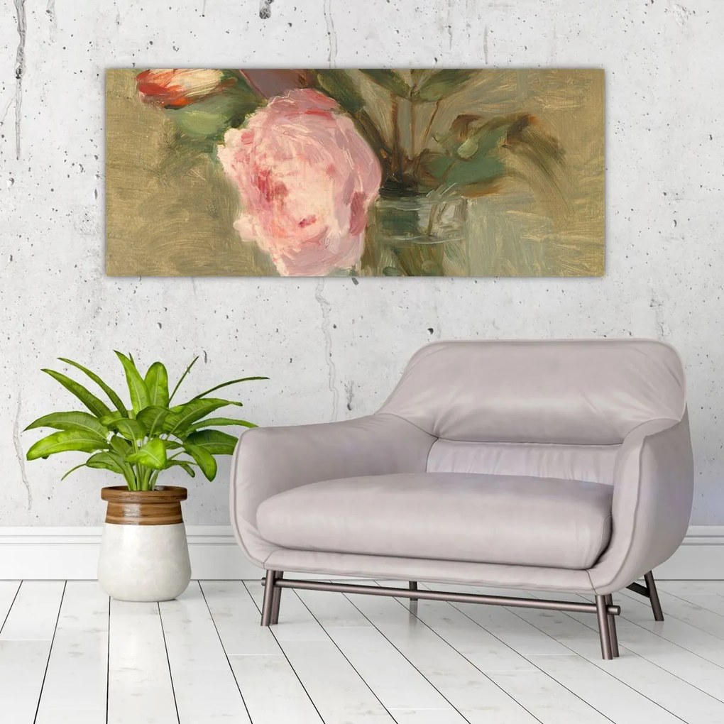 Kép - Berthe Morisot, Peonies, reprodukciók (120x50 cm)