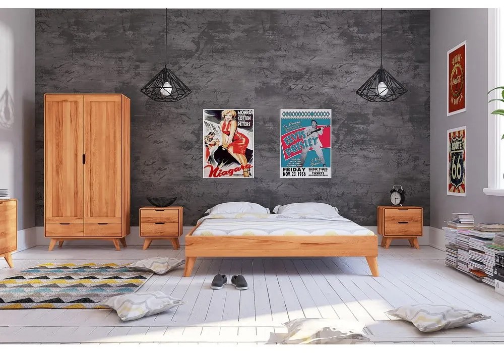 Bükkfa franciaágy 160x200 cm Greg - The Beds