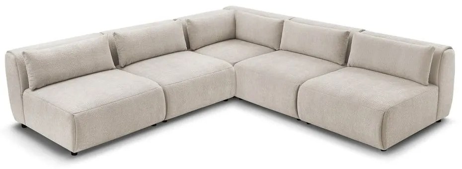 Bézs sarokkanapé (variálható) Jeanne – Bobochic Paris