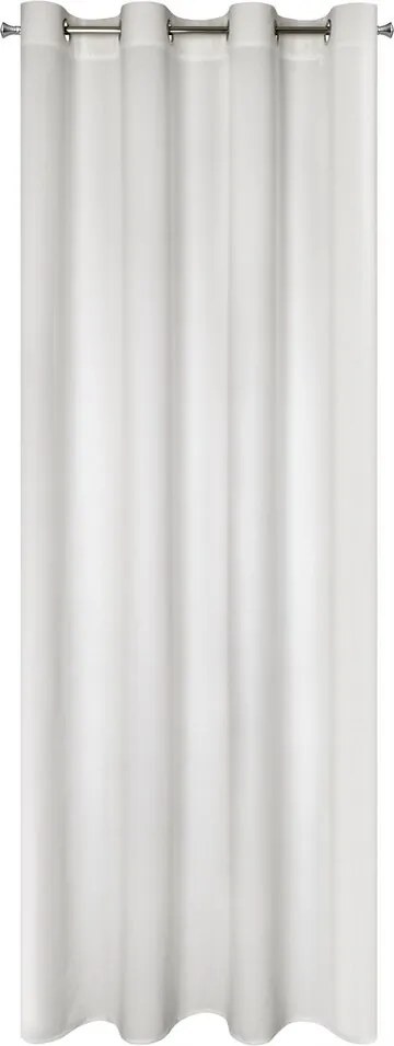 Készfüggöny 140X250 fehér bársonyból, finom karika mintával