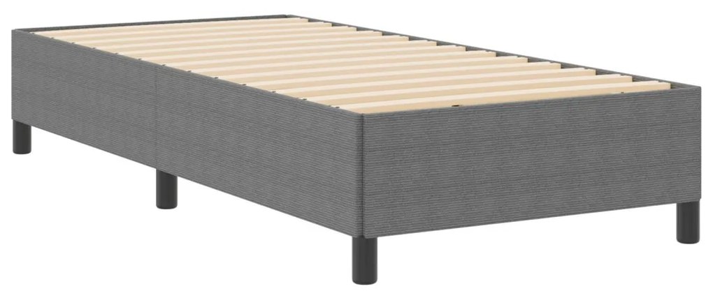 vidaXL Ágykeret Világosszürke 80 x 200 cm Bársony anyag