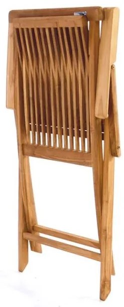 DIVERO® Kerti szék összecsukható 2 db tíkfa