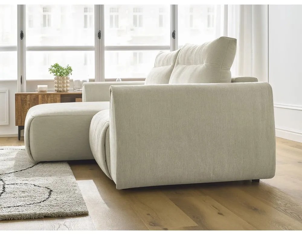 Bézs sarokkanapé Aden – Bobochic Paris