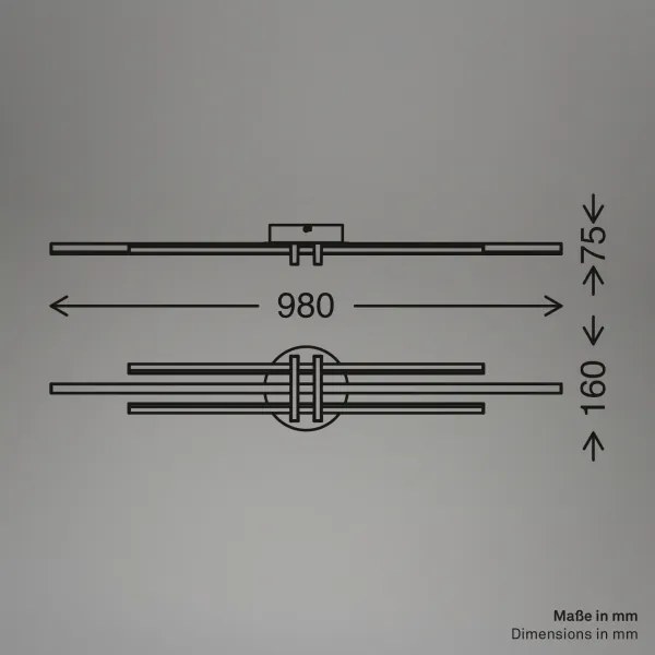Brilo - LED mennyezeti lámpa TINKA LED/30W/230V 3000K rézszínű