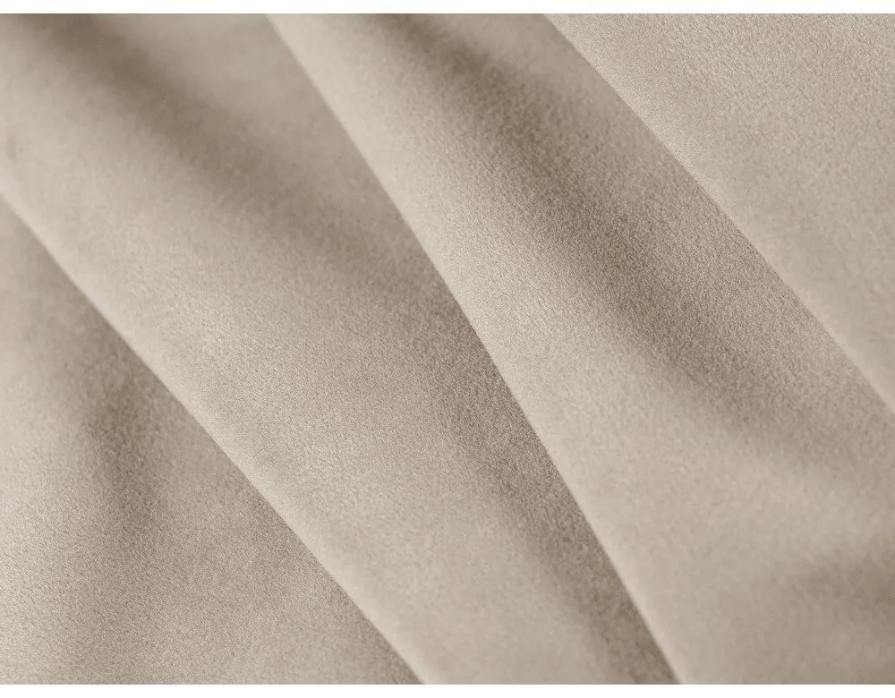 Bézs bársony kanapé 140 cm Abby – Micadoni