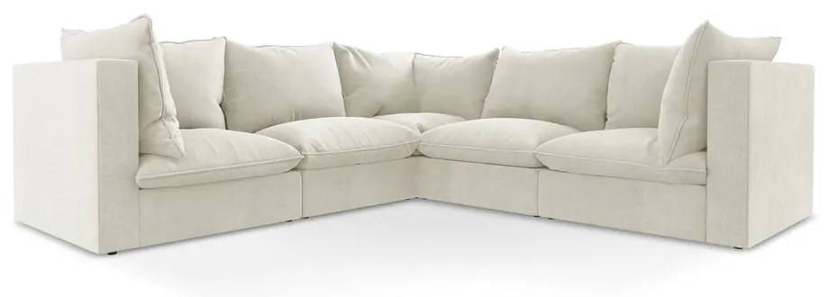 Bézs sarokkanapé Manao – Makamii