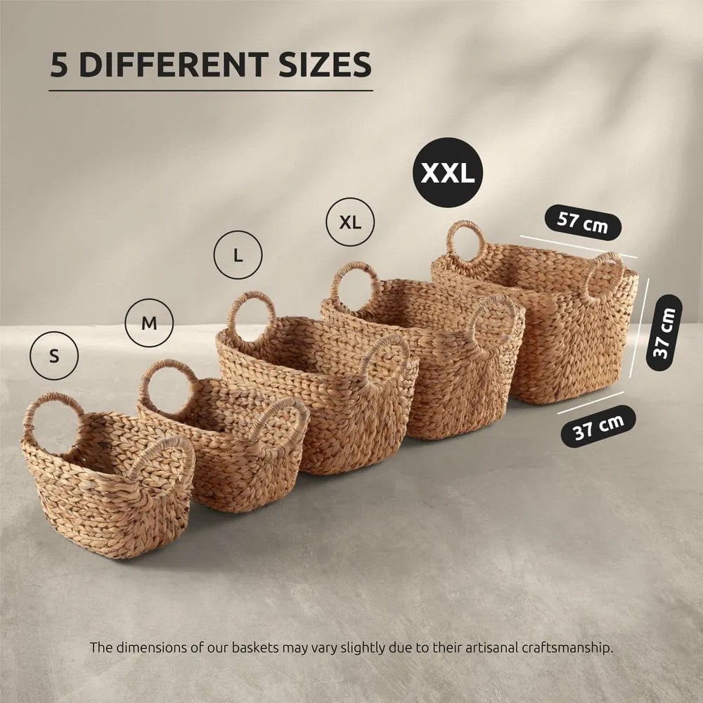 Vesszőfonott tárolókosár 47x29x26 cm Caracas L – Compactor