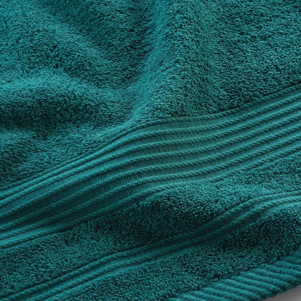 Sötétzöld frottír pamut törölköző 50x90 cm Tendresse – douceur d'intérieur