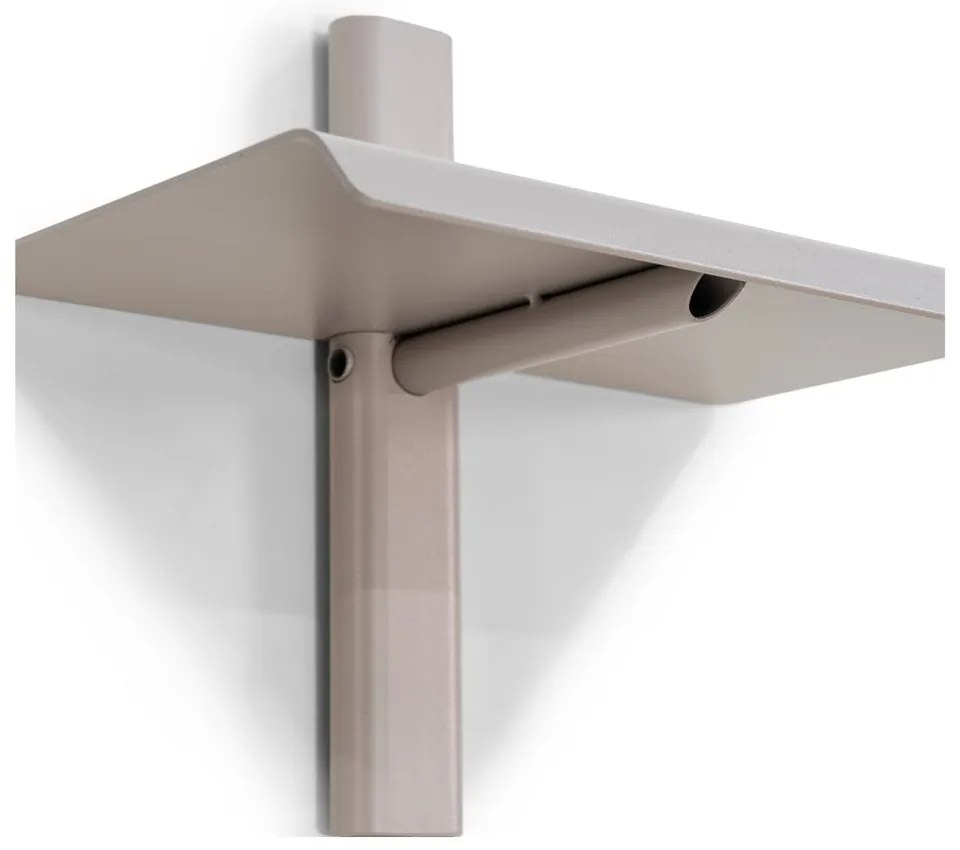 Szürkésbarna fém fali polc 28 cm Hola – Spinder Design