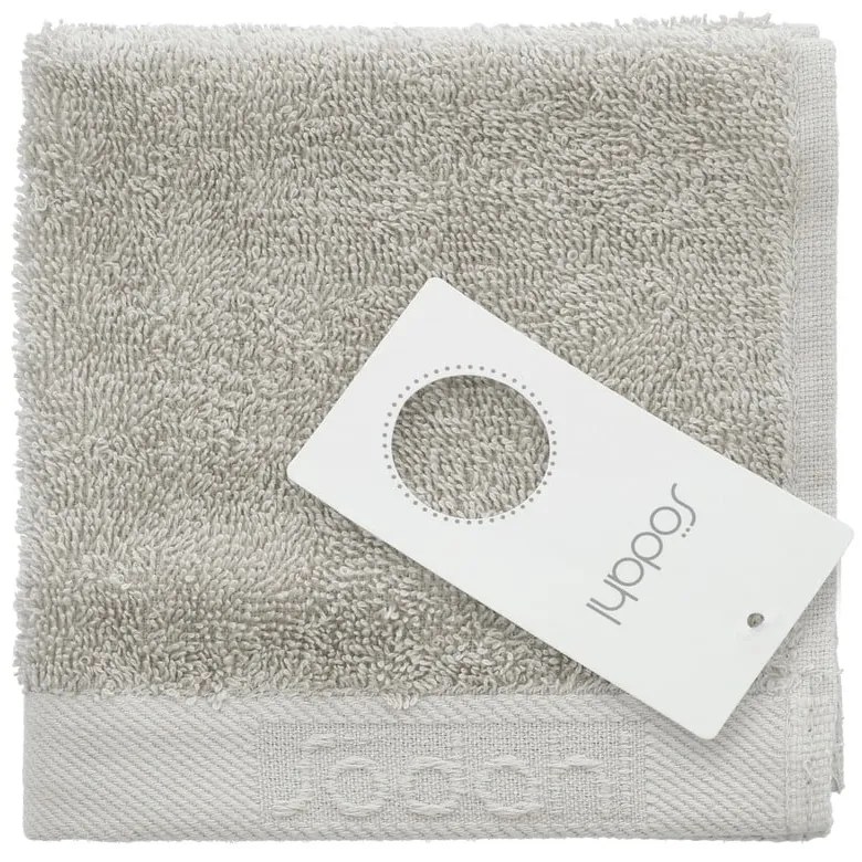 Világosszürke frottír pamut törölköző 30x30 cm Comfort – Södahl