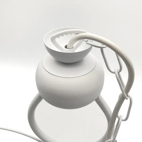 Csillár láncon RETRO 2xE27/60W/230V matt fehér