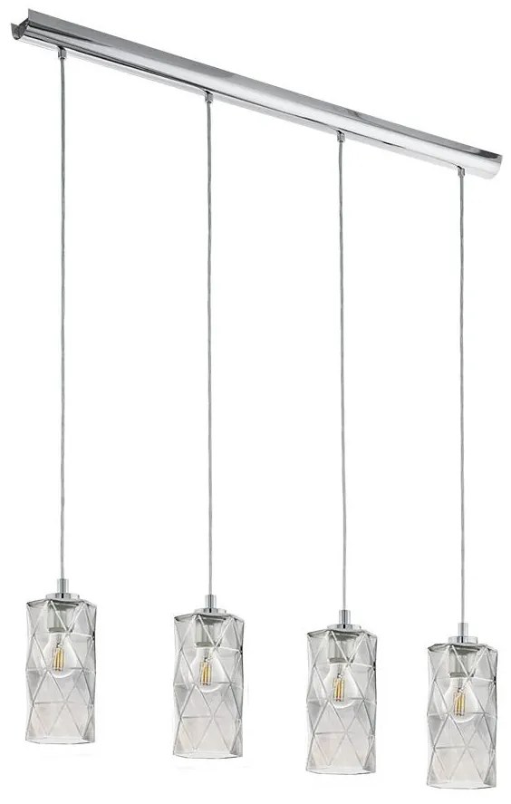 Eglo 96929 - Csillár zsinóron ESTEVAU 4xE27/28W/230V