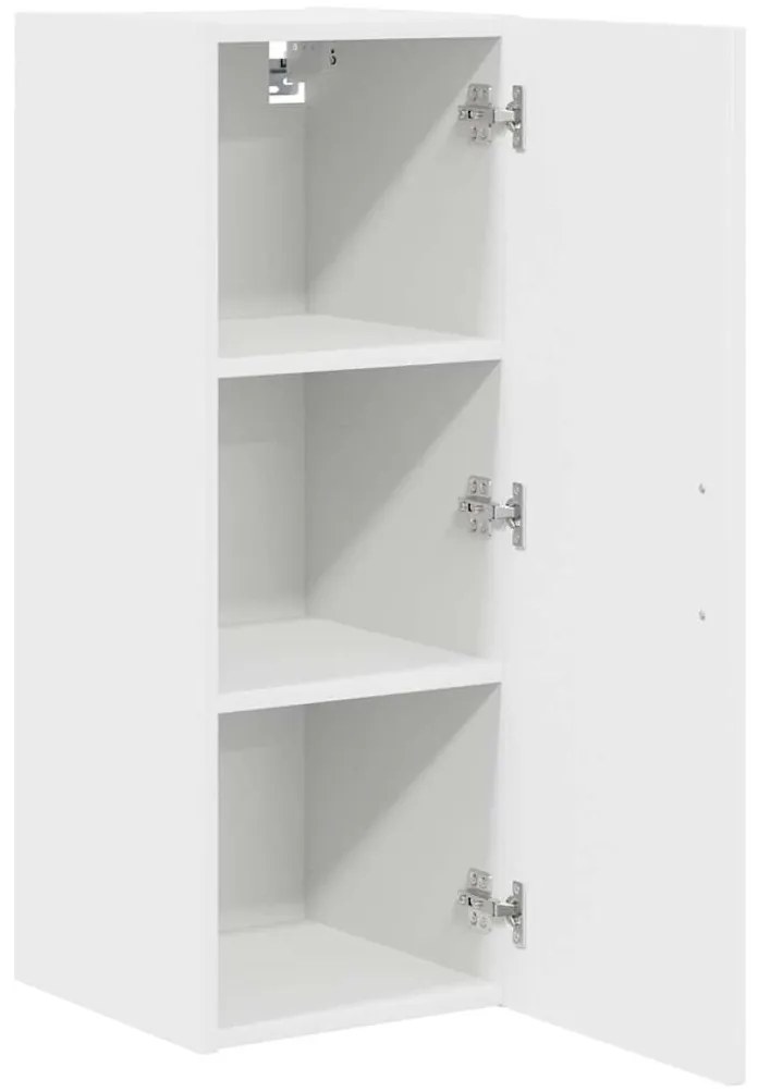 Fali konyhaszekrény ajtóval 2 pcs Fehér 30 x 31 x 80 cm Faanyag