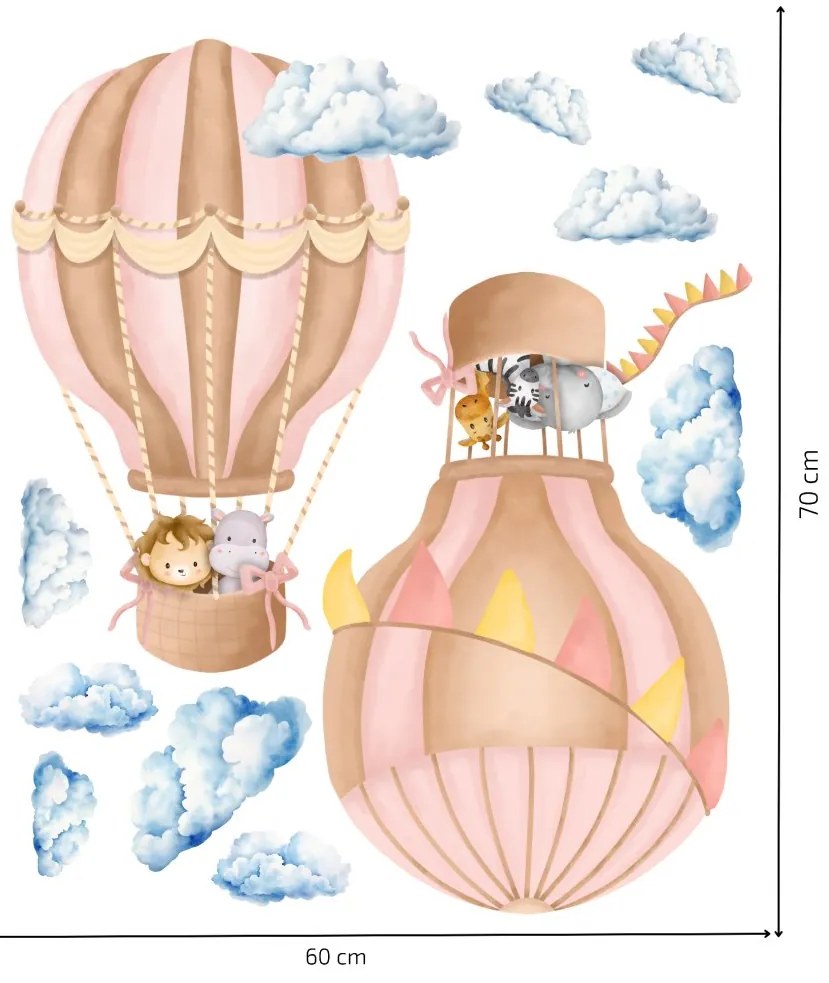 PIPPER. Falmatrica "Hőlégballonok állatokkal"