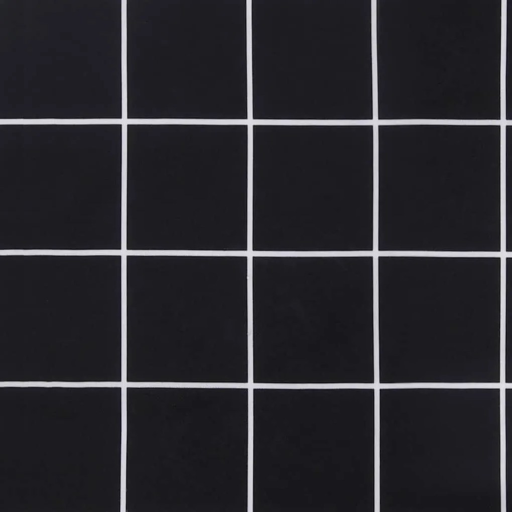 2 db fekete kockás szövet kerti padpárna 120 x 50 x 7 cm