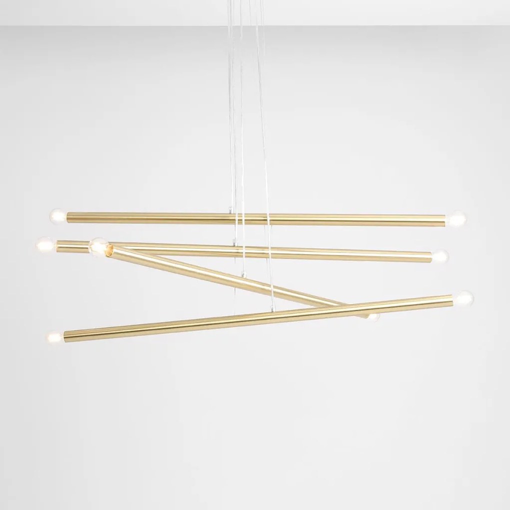 ALDEX 1072P40 TUBO Modern Led Függesztett Lámpa Sárgaréz E14 IP20