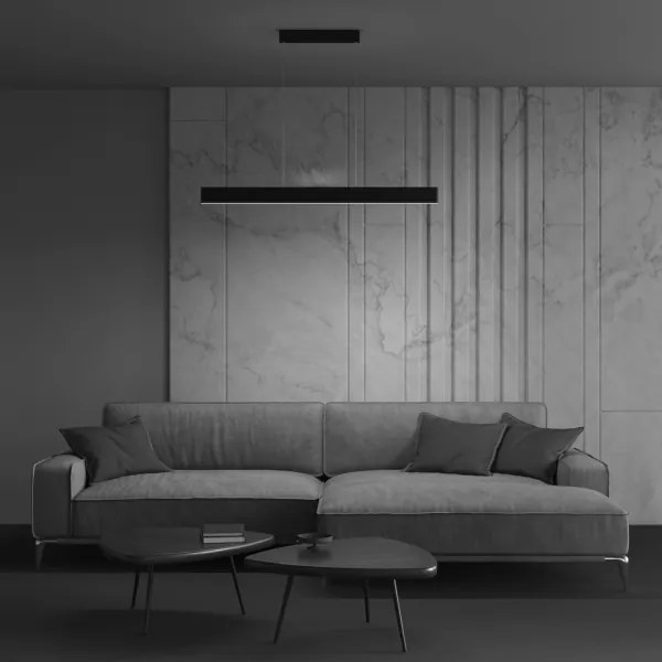 Maytoni P010PL-L30B4K- LED Csillár zsinóron STEP LED/30W/230V 4000K 118,5 cm fekete