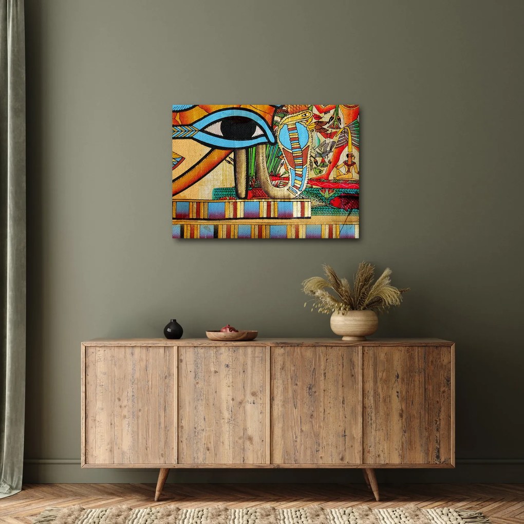 Egyiptomi motívumú kép (70x50 cm)