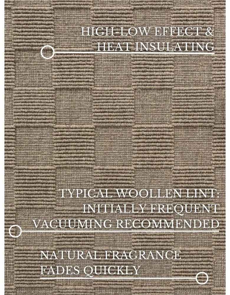 Bézs kézi szövésű gyapjú futószőnyeg 80x200 cm Scala – Villeroy&amp;Boch