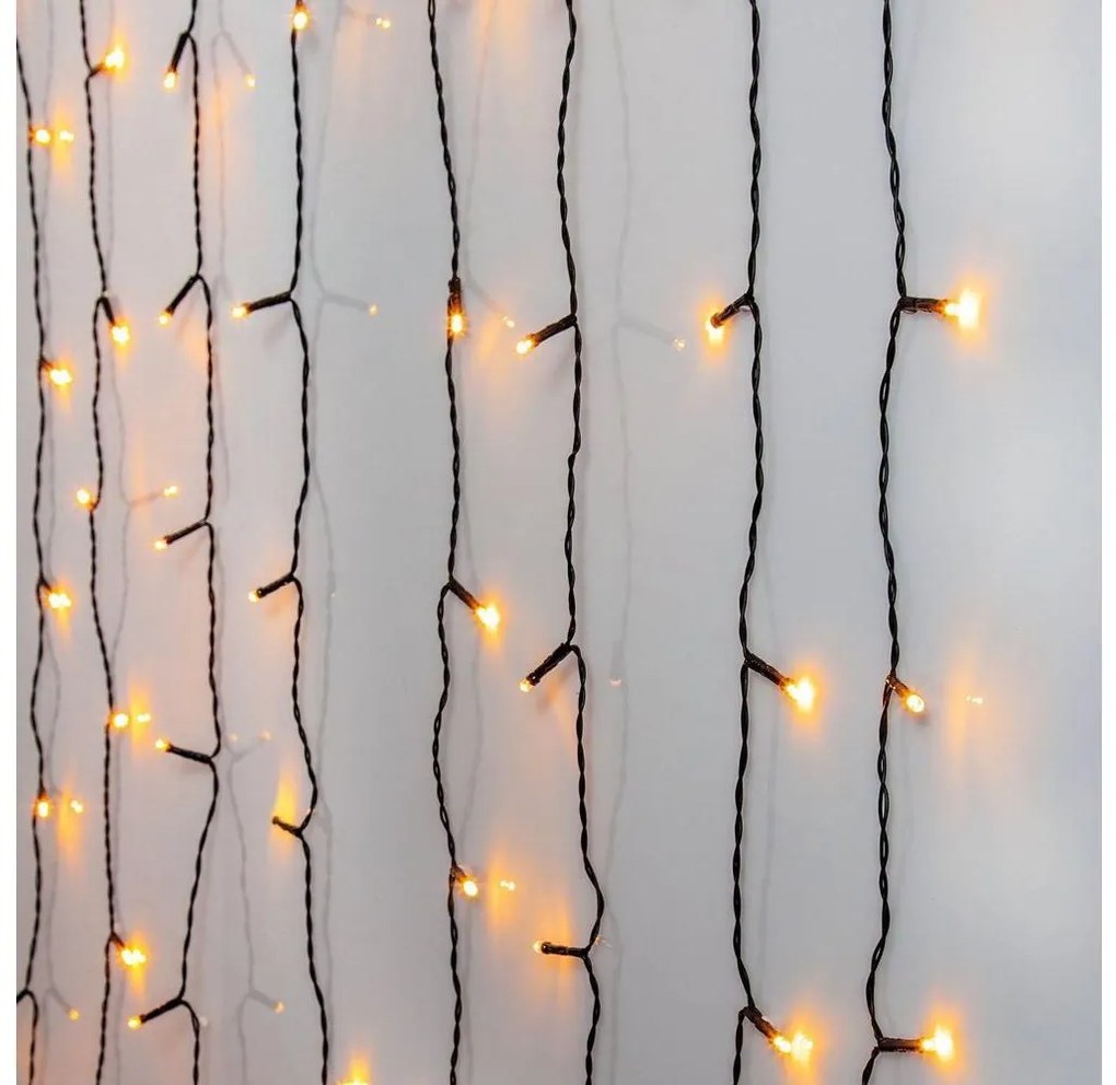 Eglo 411526 - LED Kültéri karácsonyi fényfüggöny GOLDEN 120xLED 1,8m IP44 meleg fehér