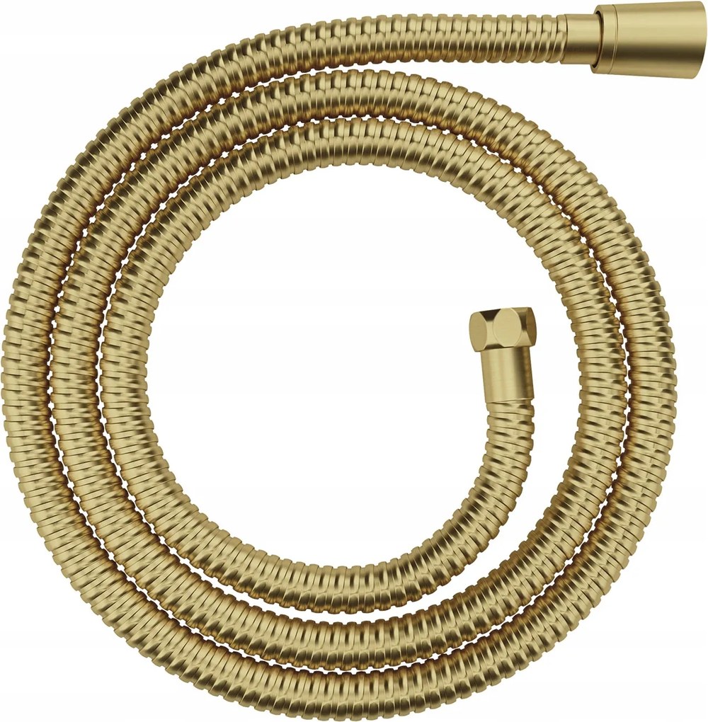Zuhanytömlő Szálcsiszolt Sárgaréz 150 CM Csavarodásgátló Omnires